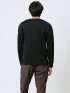 ふくれジャガード Vネック長袖Tシャツ