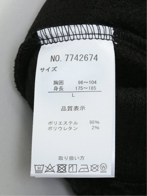 ジャガードモール クルーネック長袖Tシャツ