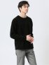 ジャガードモール クルーネック長袖Tシャツ