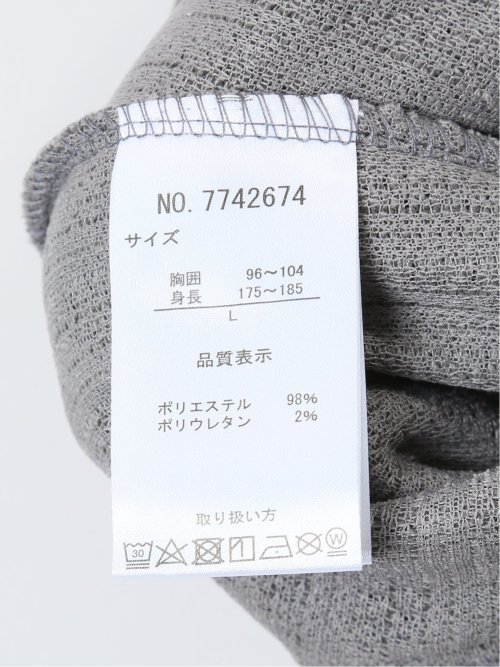 ジャガードモール クルーネック長袖Tシャツ