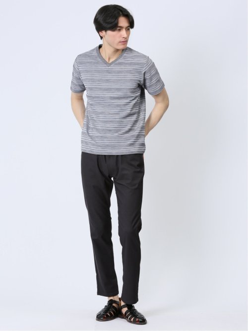 タックボーダー Vネック半袖Ｔシャツ