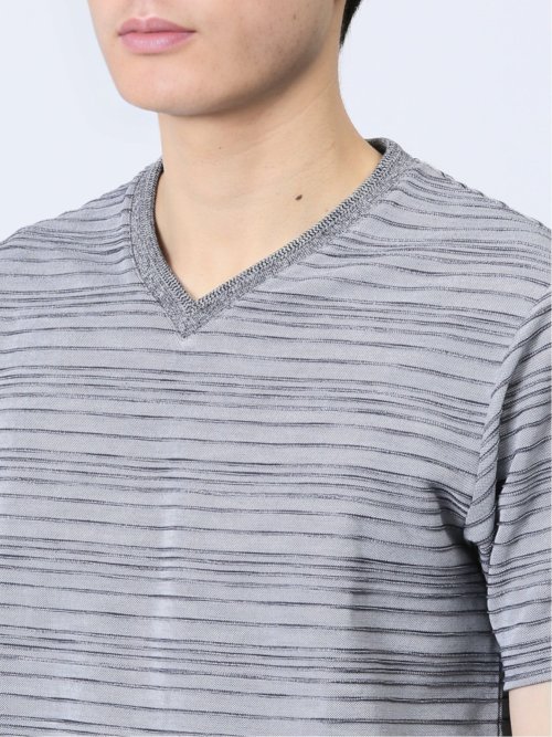 タックボーダー Vネック半袖Ｔシャツ