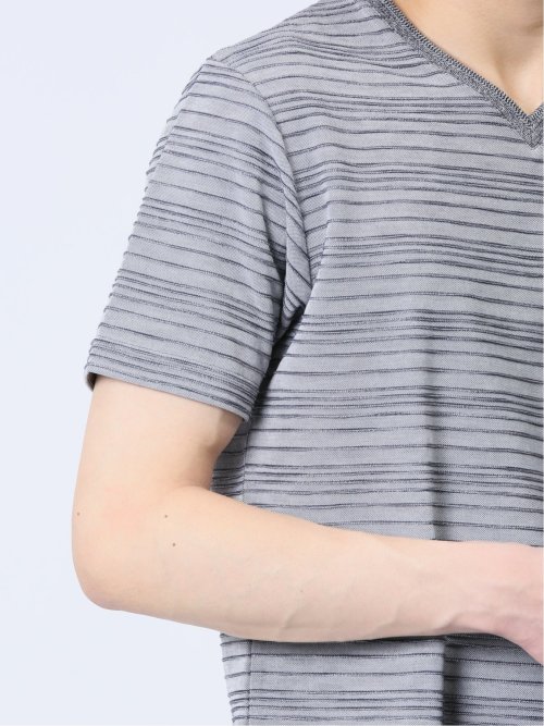 タックボーダー Vネック半袖Ｔシャツ