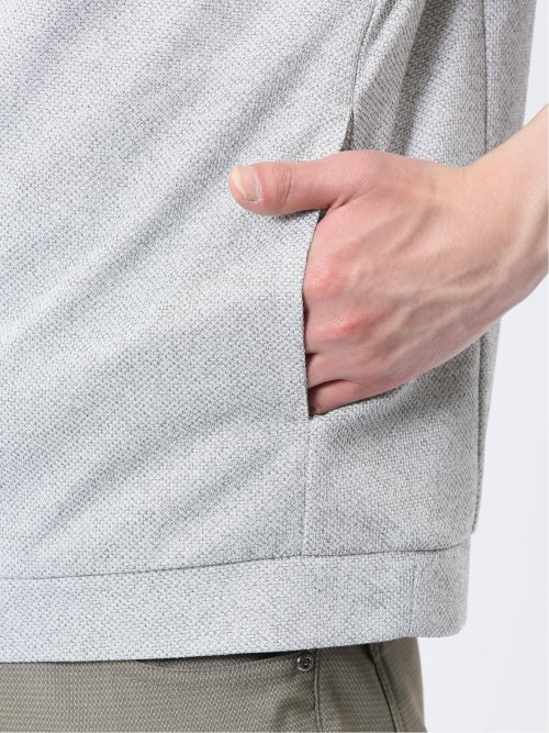 ドビーメッシュ 7分袖パーカー