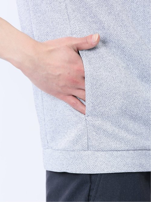 ドビーメッシュ 7分袖パーカー