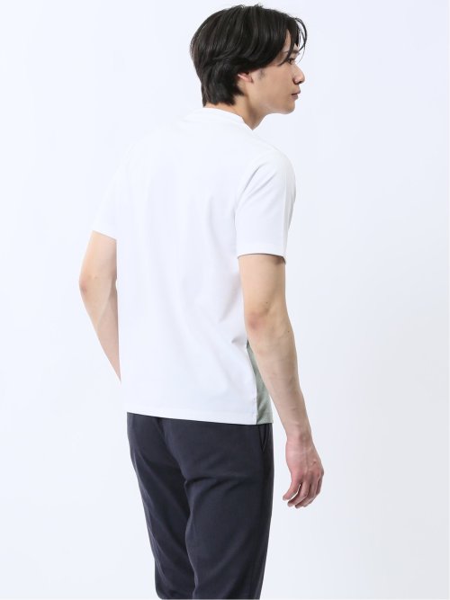 異素材切替 クルーネック半袖Tシャツ