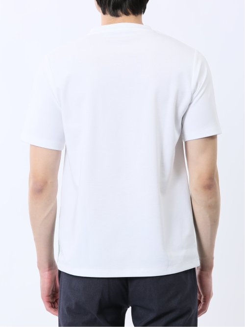 異素材切替 クルーネック半袖Tシャツ