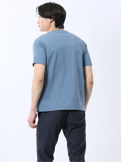 異素材切替 クルーネック半袖Tシャツ