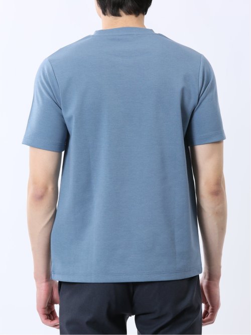 異素材切替 クルーネック半袖Tシャツ