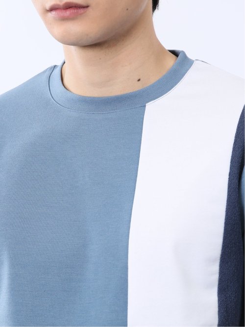 異素材切替 クルーネック半袖Tシャツ