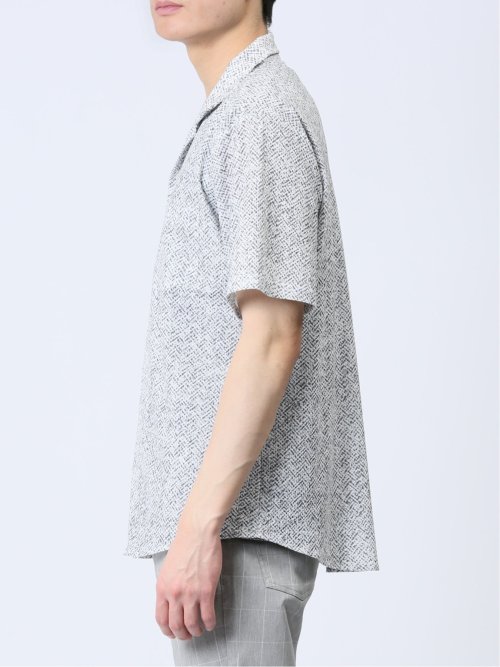 エステルプリント 半袖シャツアウター