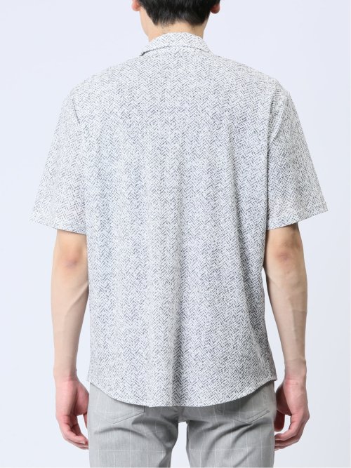 エステルプリント 半袖シャツアウター