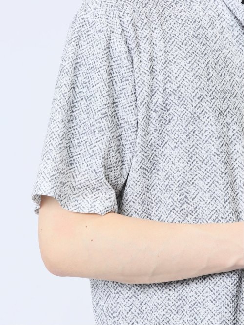 エステルプリント 半袖シャツアウター