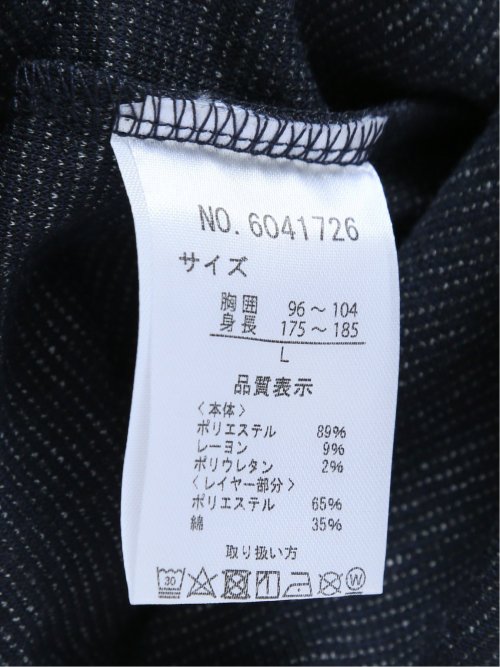 さまになる フェイクレイヤード キーネック半袖Tシャツ