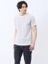 メランジポンチ キーネック半袖Tシャツ