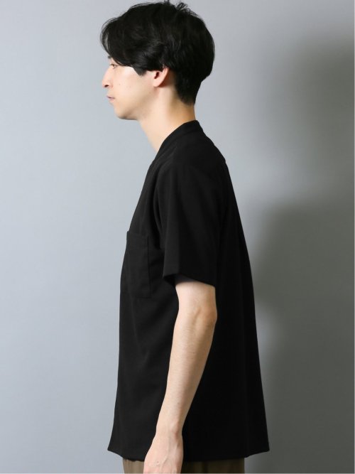 カットジョーゼット バンドカラー半袖シャツ(M 05黒): トップス | TAKA 