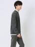 スラブインレイ モックネック長袖Ｔシャツ