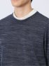 スラブインレイ モックネック長袖Ｔシャツ