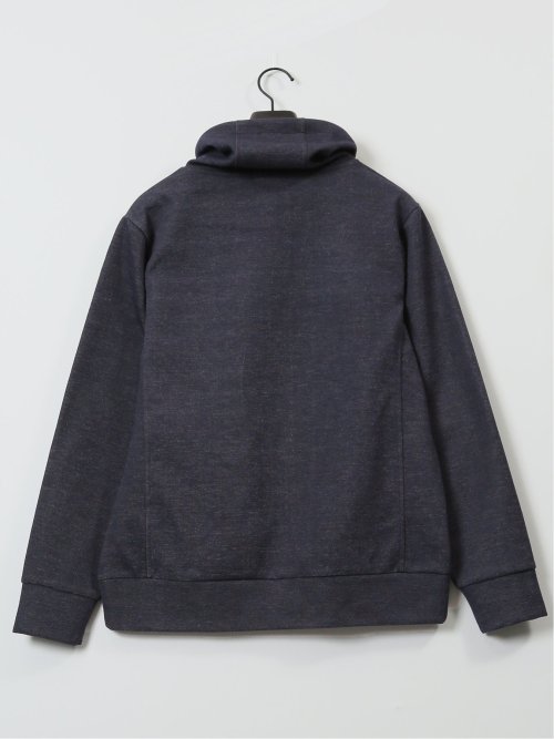 裏フリース ボンディング クロスネック長袖プルオーバー