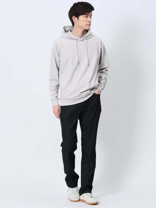 ポンチ裏メッシュ 長袖プルパーカー