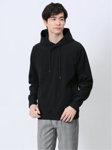 ポンチ裏メッシュ 長袖プルパーカー