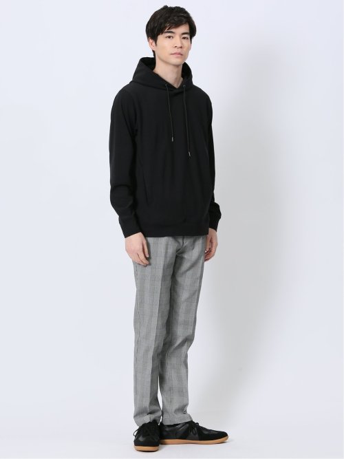 ポンチ裏メッシュ 長袖プルパーカー