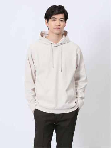 ポンチ裏メッシュ 長袖プルパーカー