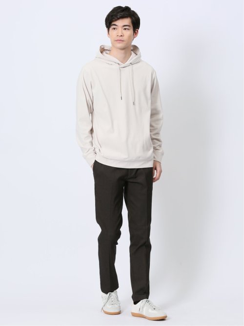 ポンチ裏メッシュ 長袖プルパーカー