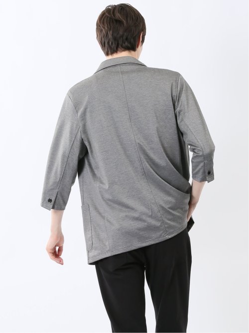 レーヨン混 2ボタン 7分袖ジャケット