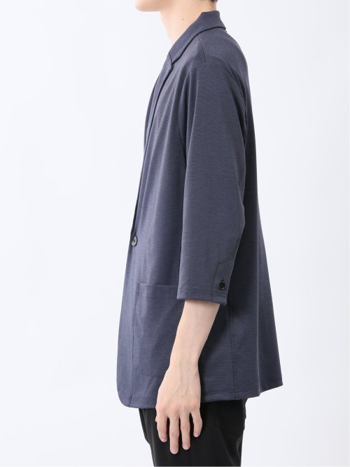 レーヨン混 2ボタン 7分袖ジャケット