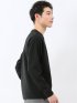 ブロックジャガード クルーネック長袖Tシャツ