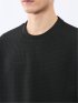 ブロックジャガード クルーネック長袖Tシャツ