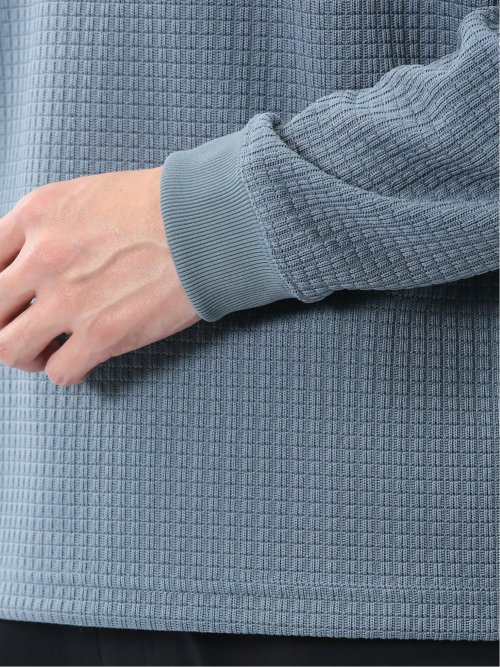 ブロックジャガード クルーネック長袖Tシャツ