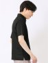 綿混 ハニカム ジャガード ワイドカラー 半袖 ビズポロ ポロシャツ クールビズ メンズ
