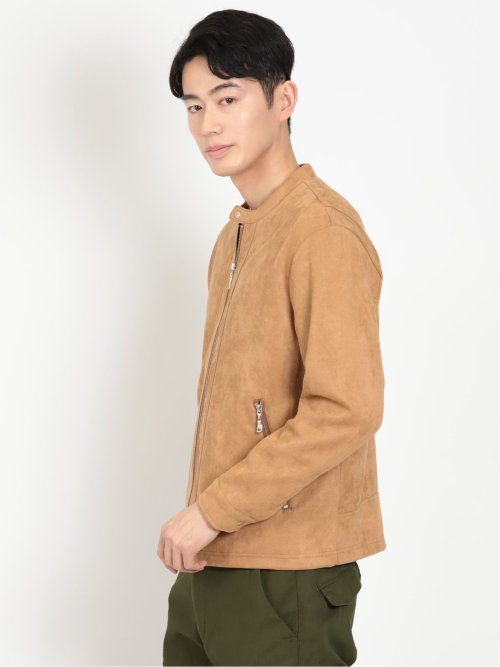 フェイクスエード シングルライダース