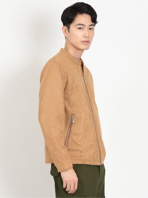 フェイクスエード シングルライダース