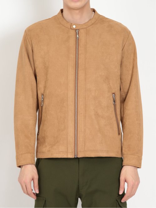 フェイクスエード シングルライダース