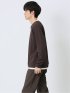 さまになる 鹿の子ポンチ キーネック長袖Tシャツ