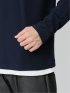 さまになる 鹿の子ポンチ キーネック長袖Tシャツ