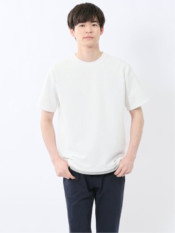 ドライリップル クルーネック半袖Tシャツ