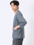 アンサンブル 2枚 セット メンズ 7分袖 カーディガン & 半袖 Tシャツ ややゆったり カウラ/Kaule