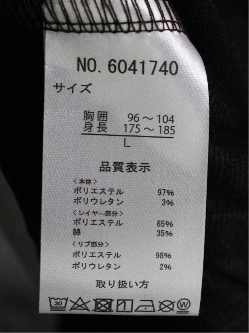 さまになる フェイクレイヤード キーネック半袖Tシャツ