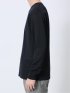 ジオメトリックジャガード クルーネック長袖Tシャツ