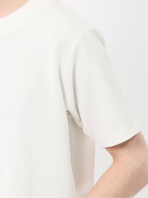 ドライワッフル キーネック半袖Tシャツ