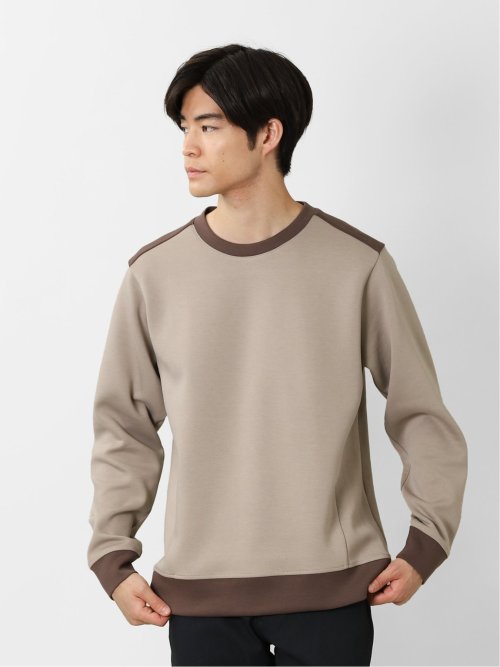 SOFT CUSHION 切替クルーネック 長袖プルオーバー
