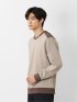 SOFT CUSHION 切替クルーネック 長袖プルオーバー