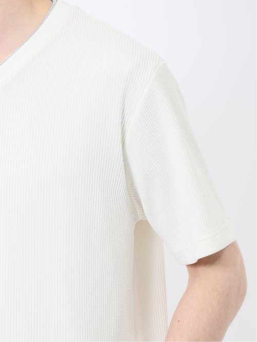 ドライストライプ Vネック半袖Tシャツ