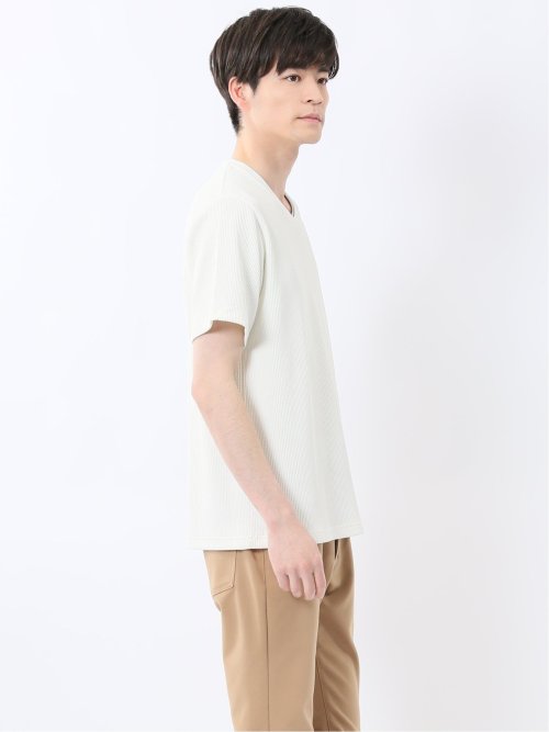 ドライストライプ Vネック半袖Tシャツ