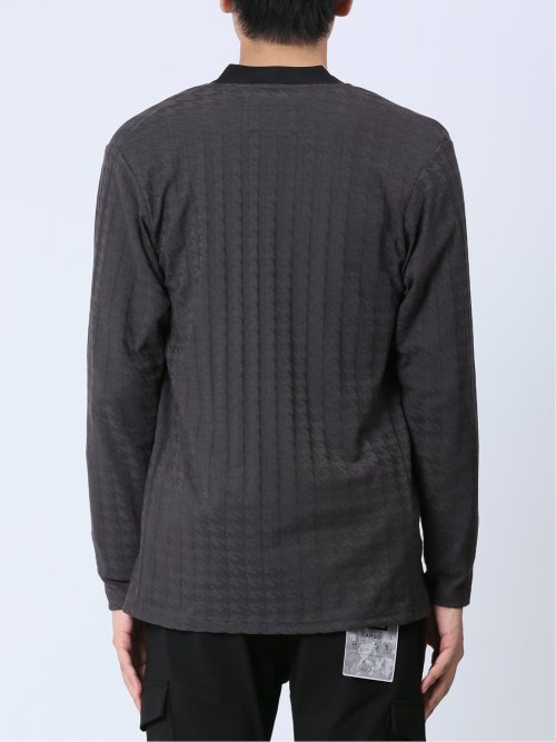 リンクスジャガード千鳥 ボタンレスカーディガン