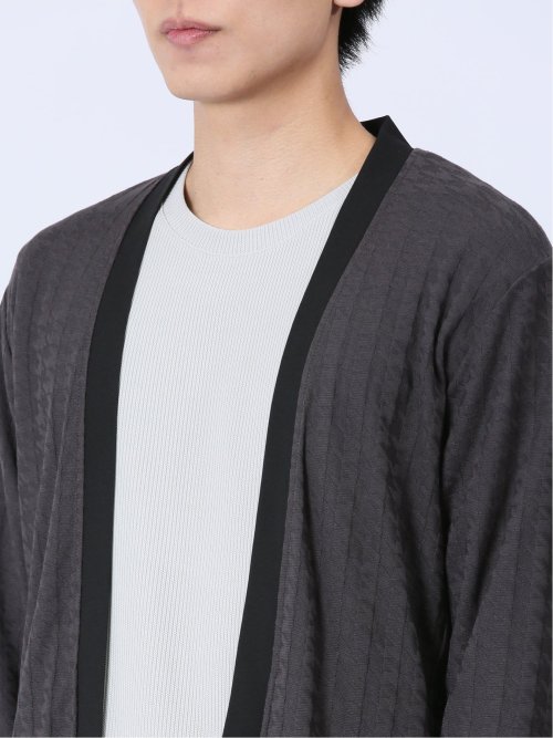 リンクスジャガード千鳥 ボタンレスカーディガン